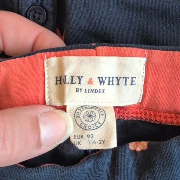 holly & whyte by lindex navy blue french bulldog matching outfit set 1.5-2 YRS - Picture 3 of 9